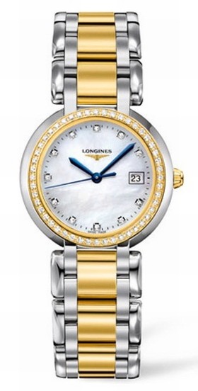 Longines PrimaLuna Quartz 30 Two Tone Diamond MOP (L8.112.5.95.6)