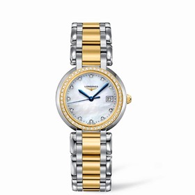 Longines PrimaLuna Quartz 30 Two Tone Diamond MOP (L8.112.5.97.6)