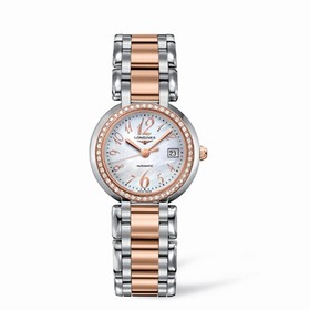 Longines PrimaLuna Automatic 30 Two Tone Pink Diamond Funky MOP (L8.113.5.88.6)