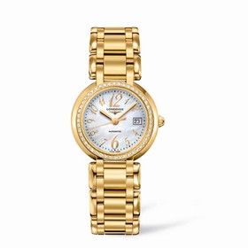 Longines PrimaLuna Automatic 30 Yellow Gold Diamond Funky MOP (L8.113.7.83.6)