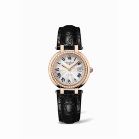Longines PrimaLuna Automatic 30 Pink Gold Diamond Leather (L8.113.9.78.2)