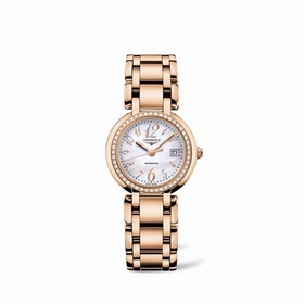 Longines PrimaLuna Automatic 30 Pink Gold Diamond Funky MOP (L8.113.9.83.6)
