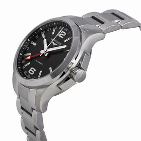 Longines Conquest Automatic Black Dial Stainless Steel Men's Watch L3.687.4.56.6
