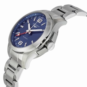 Longines Conquest Automatic GMT Blue Dial Stainless Steel Men's Watch L3.687.4.76.6