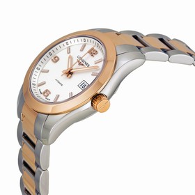 Longines Conquest Automatic Silver Dial 18kt Rose Gold Stainless Steel Ladies Watch L22855767