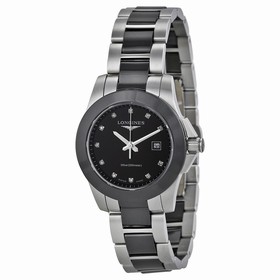 Longines Conquest Black Diamond Dial Ladies Watch L32574577