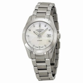 Longines Conquest Classic Automatic Mother of Pearl Dial Stainless Steel Ladies Watch L22854876