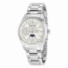 Longines Conquest Classic Silver Dial Chronograph Stainless Steel Men's Watch L27984726