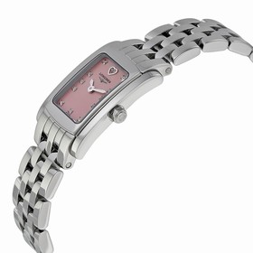 Longines Dolce Vita Pink Mother of Pearl Diamond Dial Stainless Steel Ladies Watch L51584936