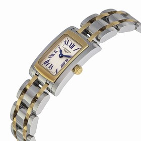 Longines Dolce Vita Silver Dial Steel and Rose Gold PVD Ladies Watch L51585707
