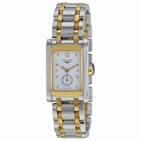Longines Dolce Vita White Dial Steel and 18kt Yellow Gold Ladies Watch L51555287