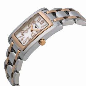 Longines DolceVita Mother of Pearl Dial 18K Rose Gold Ladies Watch L5.502.5.97.7