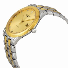 Longines Flagship Automatic Gold Dial Two-tone Men's Watch L48743377