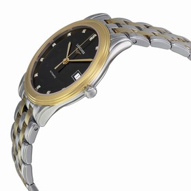 Longines Flagship Black Dial Silver - Gold Stainless Steel Band Automatic Men's Watch L47743577