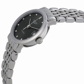 Longines Flagship Black Dial Stainless Steel Ladies Watch L43094786