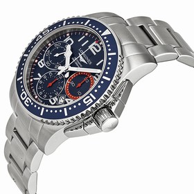 Longines Hydro Conquest Blue and Orange Dial Blue Bezel Stainless Steel Men's Watch L36964036