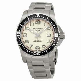 Longines Hydro Conquest White Dial Black Bezel Stainless Steel Men's Watch L36954136