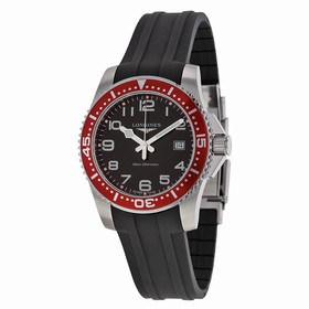 Longines HydroConquest Black Dial Black Rubber Men's Watch L36894592