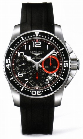 Longines HydroConquest Chronograph Black Dial Steel Men's Watch L3.696.4.53.2