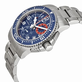 Longines HydroConquest Chronograph Blue Dial Stainless Steel Men's Watch L36904036