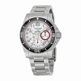 Longines HydroConquest Chronograph White Dial Stainless Steel Men's Watch L36964136