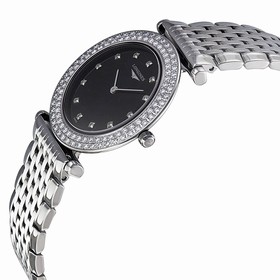 Longines La Grande Classique Black Dial Stainless Steel Ladies Watch L43080576