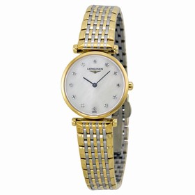 Longines La Grande Classique Diamond Mother of Pearl Two-Tone Steel Ladies Watch L42092877