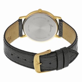 Longines La Grande Classique Gold Dial Black Leather Ladies Watch 47202322
