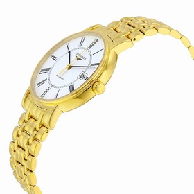 Longines La Grande Classique Presence Automatic White Dial 18kt Gold-plated Men's Watch L49212118
