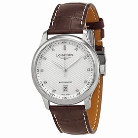 Longines Master Automatic Silver Dial Brown Laether Men's Watch L26284773