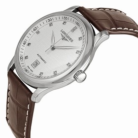 Longines Master Automatic Silver Dial Brown Laether Men's Watch L26284773