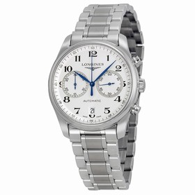 Longines Master Chronograph Automatic Silver Dial Stainless Steel Men's Watch L2.629.4.78.6