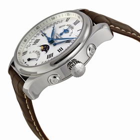 Longines Master Collection Automatic Multi-Function Silver Dial Brown Leather Men's Watch L27394713