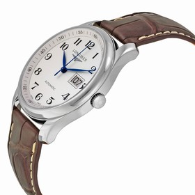 Longines Master Collection Silver Dial Brown Leather Stainless Steel Case Men's Automatic Watch L2.648.4.78.3