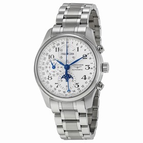Longines Master Collection Silver Chronograph Dial Stainless Steel Men's Watch L27734786