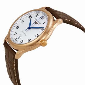 Longines Master Collection Silver Dial Brown Leather Men's Watch L26288783