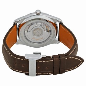 Longines Master Silver Dial Brown Leather Watch