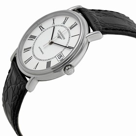 Longines Presence White Dial Automatic Leather Ladies Watch L4.821.4.11.2