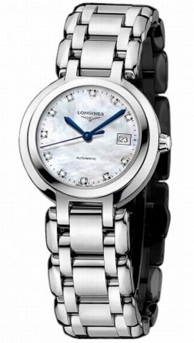 Longines PrimaLuna Automatic Mother Of Pearl Dial Stainless Steel Automatic Ladies Watch L8.111.4.87.6