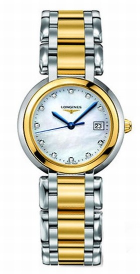 Longines PrimaLuna Mother of Pearl Dial 18K Gold Ladies Watch L8.112.5.93.6