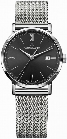 Maurice Lacroix Eliros Black Dial Ladies Stainless Steel Watch EL1084-SS002-313