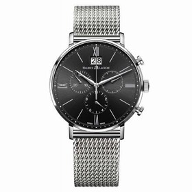 Maurice Lacroix Eliros Black Dial Men's Stainless Steel Chronograph Watch EL1088-SS002-311