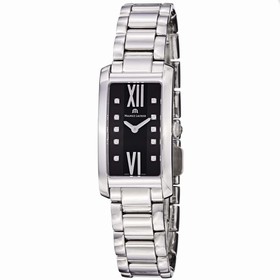 Maurice Lacroix Fiaba Black Dial Stainless Steel Ladies Quartz Watch