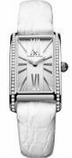 Maurice Lacroix Fiaba Silver Dial White Leather Ladies Quartz Watch FA2164-SD531-114