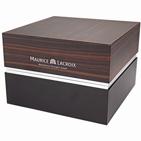 Maurice Lacroix Les Classiques Black Dial Chronograph Black Leather Men's Watch LC1008-SS001-330