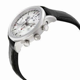 Maurice Lacroix Les Classiques Chronographe Automatique Silver Dial Black Leather Men's Quartz Watch LC1228-SS001-131
