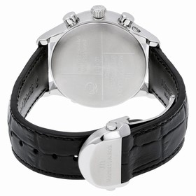 Maurice Lacroix Les Classiques Chronographe Automatique Silver Dial Black Leather Men's Quartz Watch LC1228-SS001-131