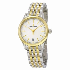 Maurice Lacroix Les Classiques Date Midsize Silver Dial Two-tone Men's Quartz Watch LC1026-PVY13-130