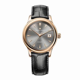 Maurice Lacroix Les Classiques Grey Dial Black Alligator Leather Automatic Unisex Watch LC6037-PG101-330