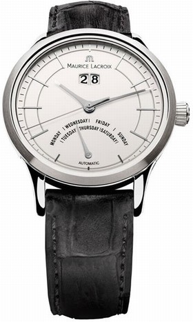Maurice Lacroix Les Classiques Jours Retrograde Automatic Silver Dial Men's Watch LC6358-SS001-13E